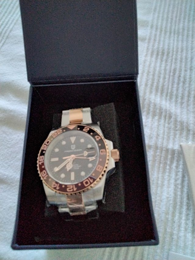 Orologio Pagani Design GMT in acciaio e oro rosa