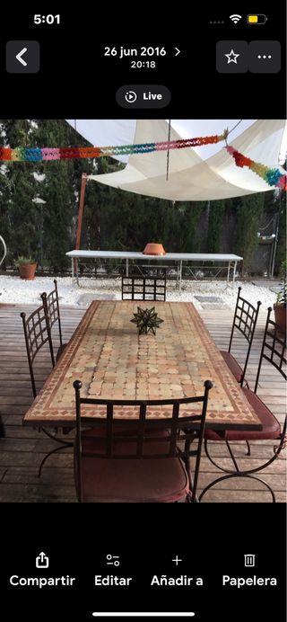 Mesa y 6 sillas