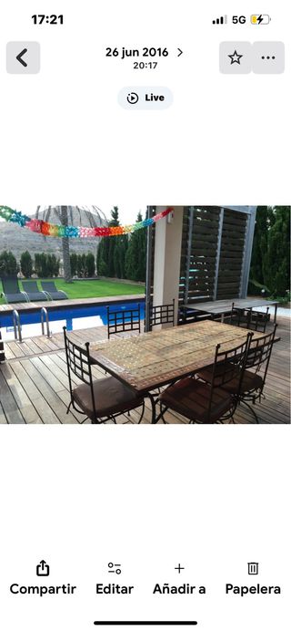 Mesa y 6 sillas