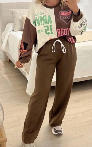 Conjunto chándal marrón