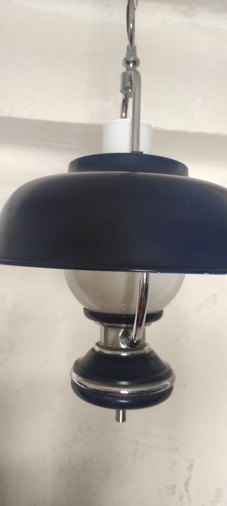 Lámpara Techo Industrial Azul Cobalto