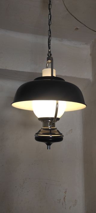 Lámpara Techo Industrial Azul Cobalto