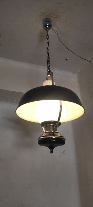 Lámpara Techo Industrial Azul Cobalto