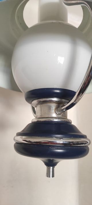 Lámpara Techo Industrial Azul Cobalto