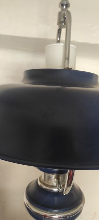 Lámpara Techo Industrial Azul Cobalto