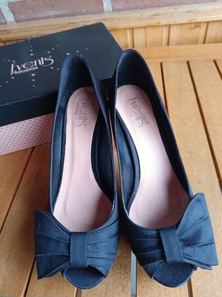 Zapatos Mary Paz Negros Talla 38