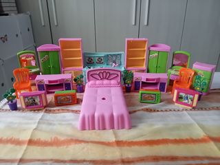 Mobili per casa delle bambole 21pz Lovely House 90