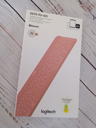 Teclado Logitech Keys-To-Go Rosa