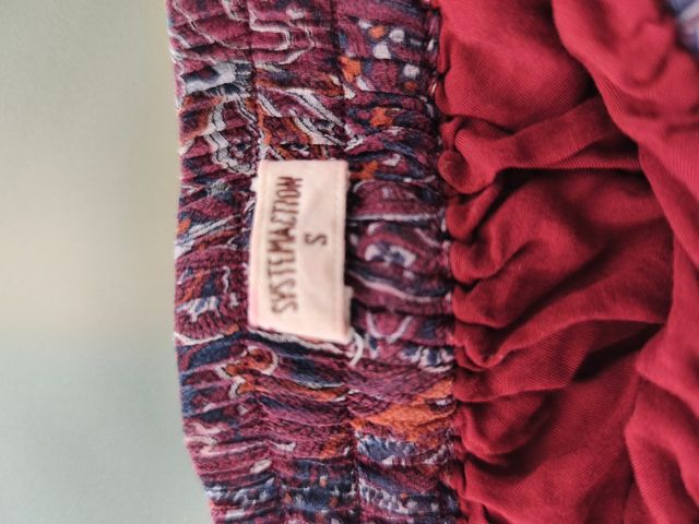 Falda corta SystemAction estampado paisley