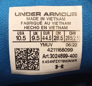 Zapatillas Running Under Armour Azul/Amarillo