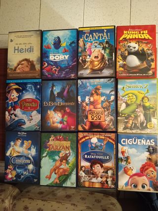 Lote Películas Disney DVD (Español)
