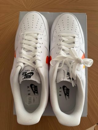 Zapatillas Nike Air Force 1 Naranja/Blanco
