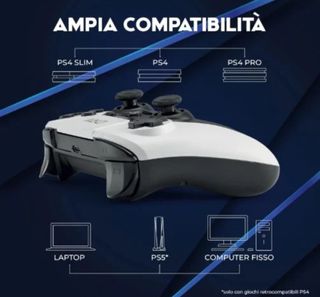 Mando DR1 TECH PS4 Blanco/Negro