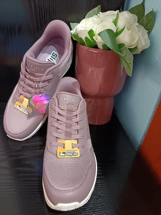 Zapatos Skechers Slip-ins Mujer Morado