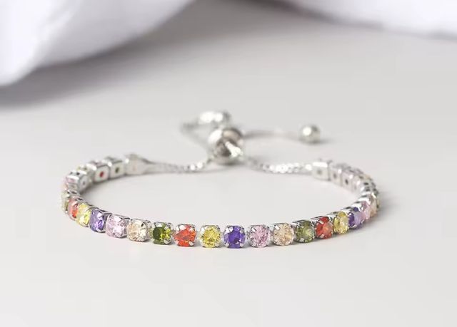 Pulsera Circonitas Grandes Multicolor