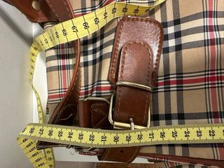 Bolso de viaje de lona con detalles en piel
