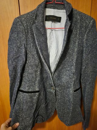 Americana Zara Invierno Azul