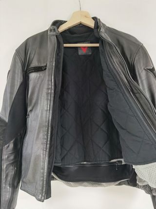 Chaqueta Dainese Stripes Cuero Talla 50