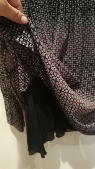 Blusa larga estampada manga larga