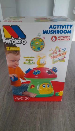 Juguete Molto Activity Mushroom Musical. Encajable