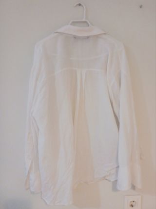 Camisa oversize gasa Zara blanca