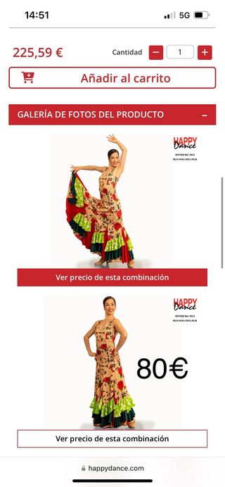 Vestido Flamenco Sevillanas Multicolor