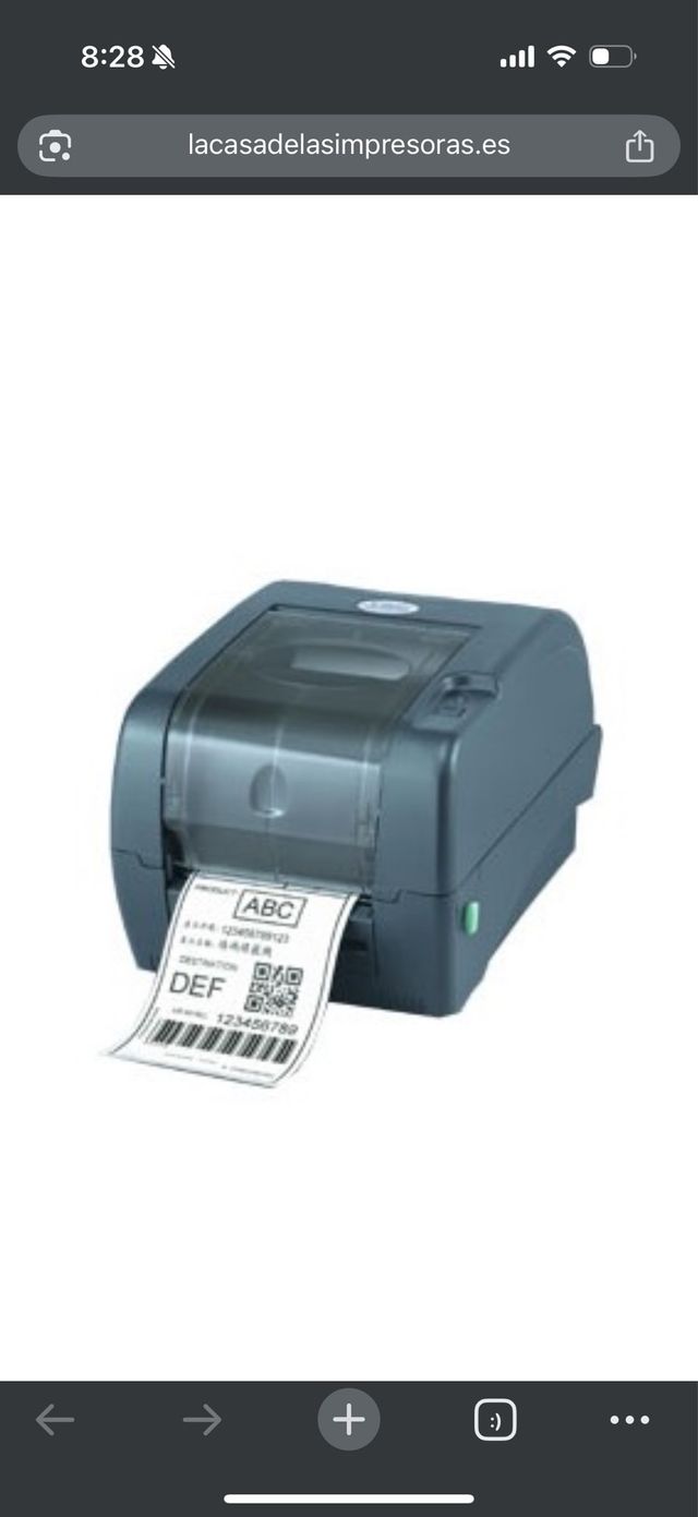 Impresora Etiquetas textiles TSC TTP-345