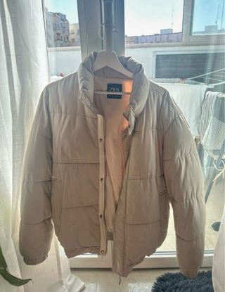 Anorak Zara Hombre Beige