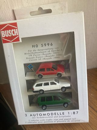 Set 3 Auto Modellismo 1:87 Busch 5996