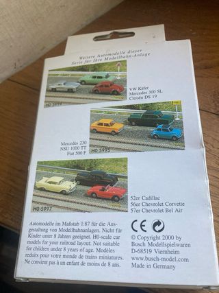 Set 3 Auto Modellismo 1:87 Busch 5996