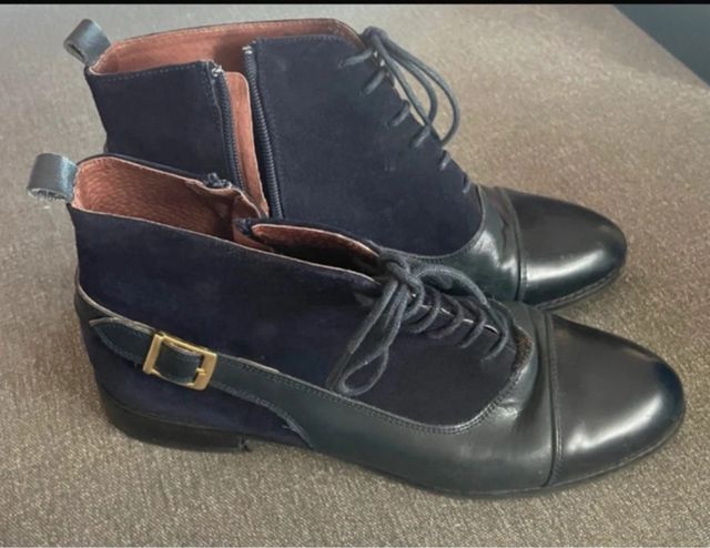 Botas azules de mujer