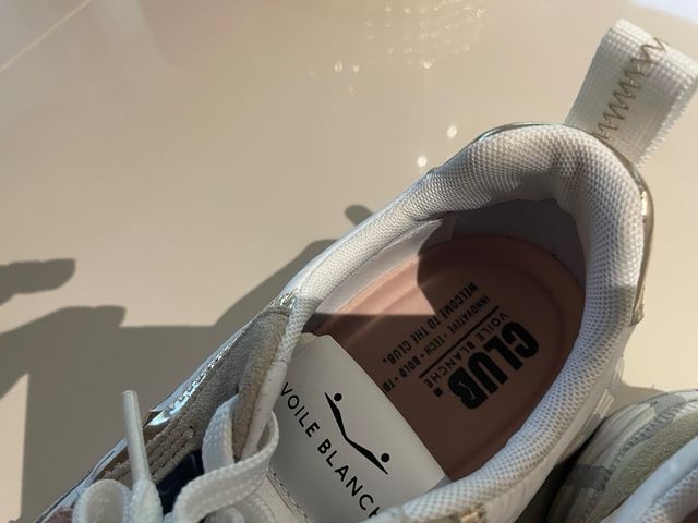 Zapatillas Voile Blanche Mujer Beige/Blanco