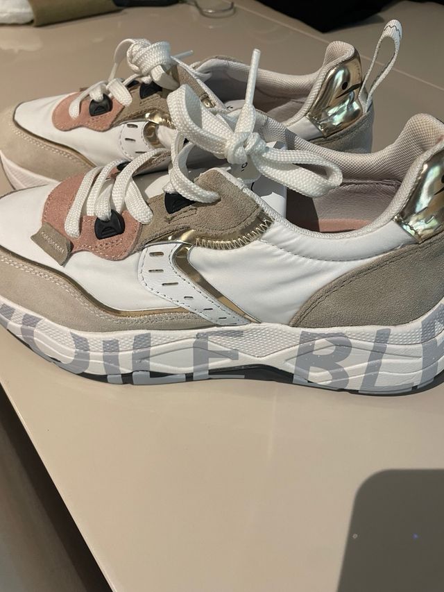 Zapatillas Voile Blanche Mujer Beige/Blanco