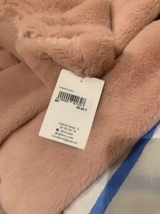 Chaqueta fiesta pelo rosa