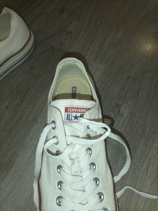 Converse Blancas Tela Bajas - 44