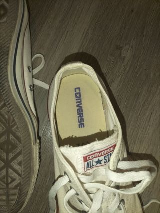 Converse Blancas Tela Bajas - 44