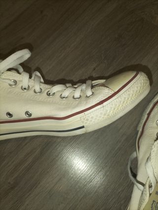 Converse Blancas Tela Bajas - 44