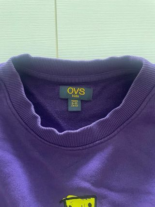 Felpa OVS Bambino Viola con Stampa