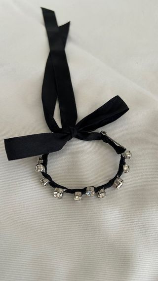 Pulsera Bimba y Lola Negra con Brillantes