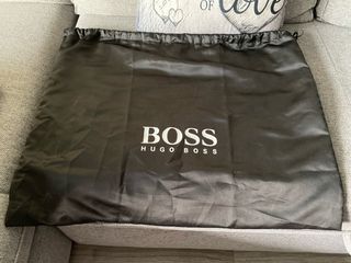 Maletín de cuero Hugo Boss Marrón