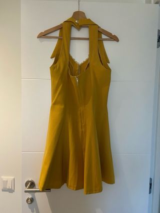 Vestido vintage mostaza