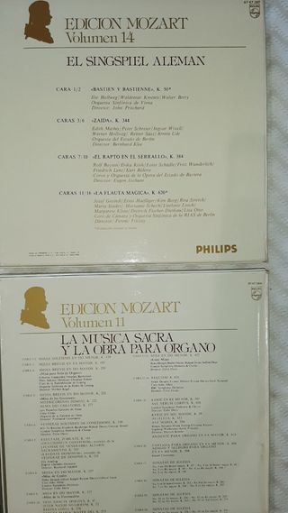 Vinilos. Mozart. En cofres. Perfecto estado