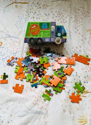 Puzzle Camión de Reciclaje 48 Piezas