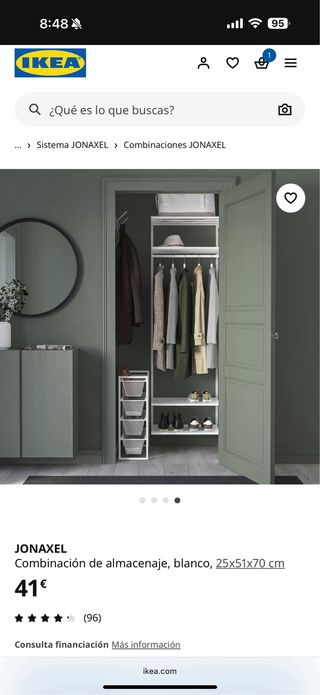 Cajonera JONAXEL IKEA Blanca