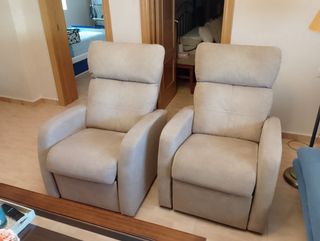 Sofá de 1 plaza beige
