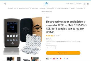 Electroestimulador TENS + EMS Axion