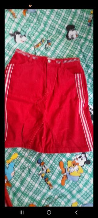 Gonnina Blukids rossa con bande