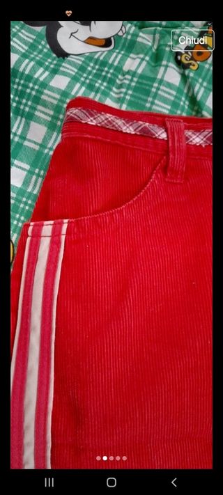 Gonnina Blukids rossa con bande