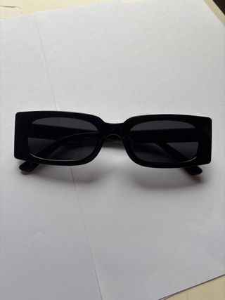 Gafas de sol pasta rectangulares negras