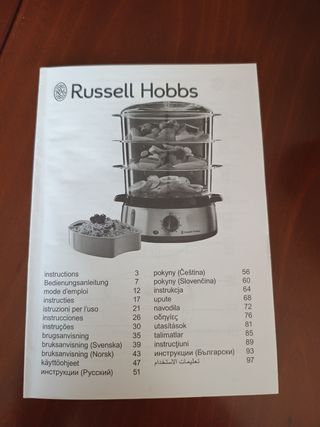 Russell Hobbs Vaporera 3 Recipientes 19270-56